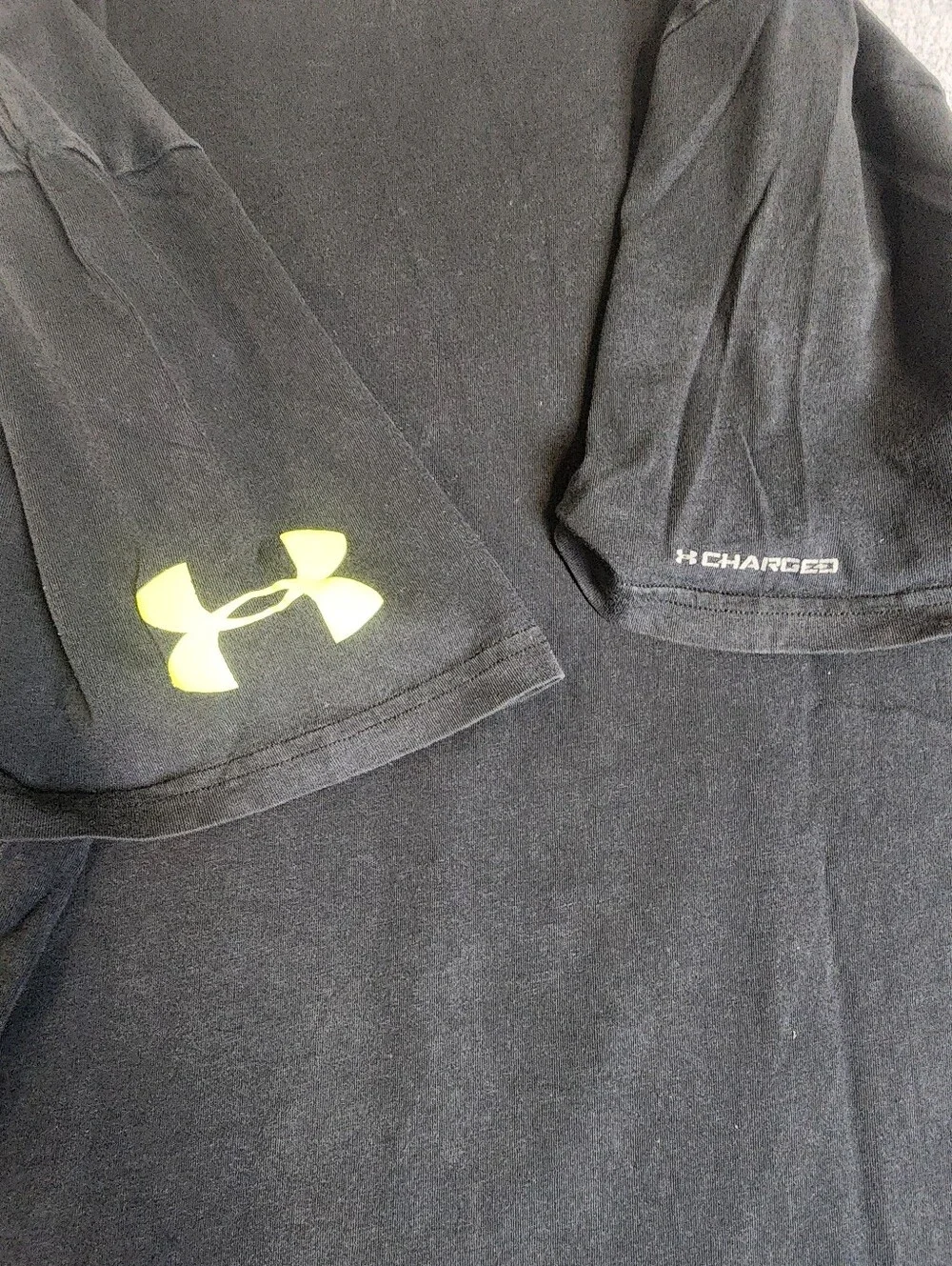Under Armour Black Graphic Tee with Yellow-Green Phil Robertson Artwork